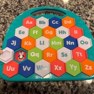 Original Penguin Hexagon Alphabet Toy - Blue, Green, Orange